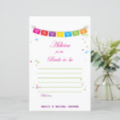 Papier Jeu de Fête des mariées mexicaine Fiesta IMPRIMÉ (Debout devant)