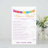 Papier Jeu de Fête des mariées mexicaine Fiesta IMPRIMÉ (Debout devant)