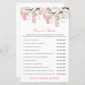 Papier Jeu de Fête des mariées modifiable sur ou sous (Devant / Derrière)