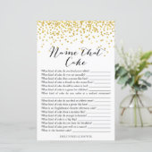 Papier Jeu de Fête des mariées - Nom Que Gâteau & Réponse (Debout devant)