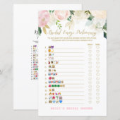 Papier Jeu de Fête des mariées rose et or IMPRIMÉ (Devant / Derrière)