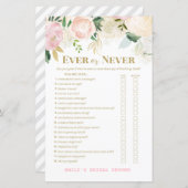 Papier Jeu de Fête des mariées rose et or IMPRIMÉ (Devant / Derrière)