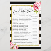 Papier Jeu de Fête des mariées - Trouvez l'invité (Devant)