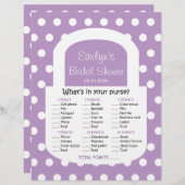 Papier Jeu de Fête des mariées - Violet africain (Devant / Derrière)