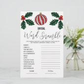 Papier Jeu de Fête des mariées Word Scramble (Debout devant)