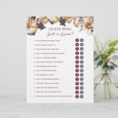 Papier Jeu de fête prénuptiale de fleurs d'automne pour m (Debout devant)