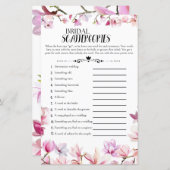 Papier Jeu de Fêtes des mariées florales (Devant / Derrière)