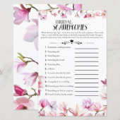 Papier Jeu de Fêtes des mariées florales (Devant / Derrière)