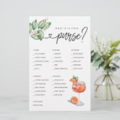 Papier Jeu de Fêtes des mariées Qu'est-ce que votre sac à (Debout devant)