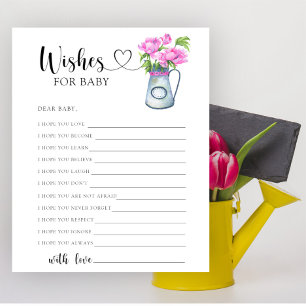 Papier Jeu de fleurs - Jeu de fête voeux pour bébé