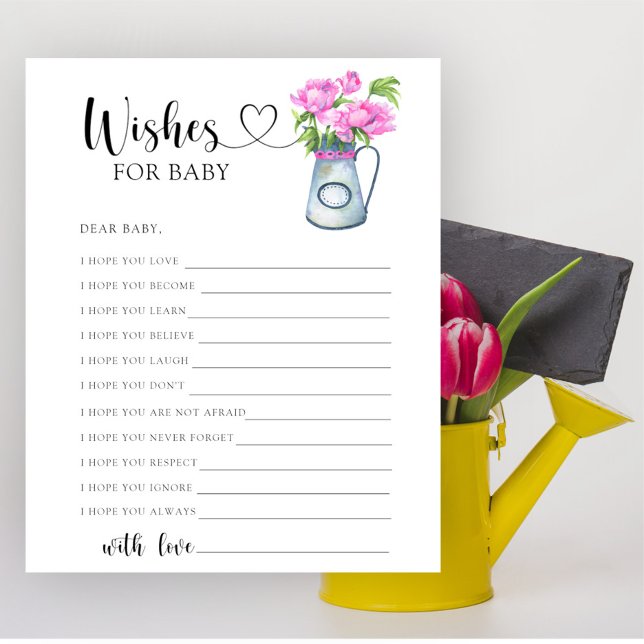 Papier Jeu de fleurs - Jeu de fête | voeux pour bébé (Créateur téléchargé)