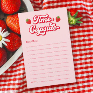 Papier Jeu de la fête de la capsule de fraise