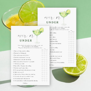 Papier Jeu de la mariée Margarita au-dessus ou en dessous