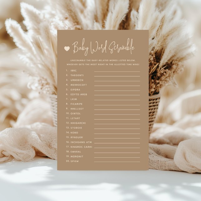 Papier Jeu de lettres brouillées pour la révélation du se (Créateur téléchargé)