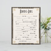 Papier Jeu de Libs de mariée Art Déco (Debout devant)