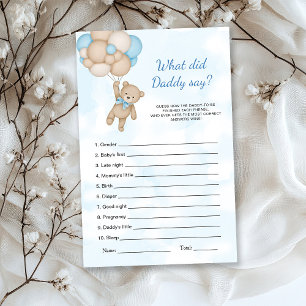 Papier Jeu de l'ours en peluche : Qu'est-ce que Papa a di