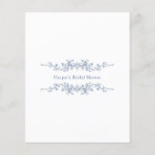 Papier Jeu de mariage classique 'Devinez combien' bleu fr (Dos)