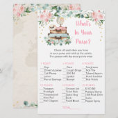 Papier Jeu de mariage floral voyage Qu'est-ce que vous av (Devant / Derrière)