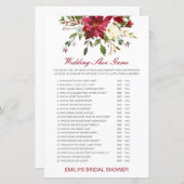 Papier Jeu de mariage modifiable Jeu de chaussure de mari (Devant / Derrière)