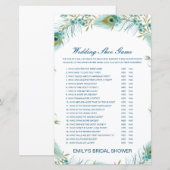 Papier Jeu de mariage modifiable Jeu de douche de mariage (Devant / Derrière)