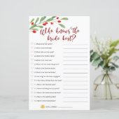 Papier Jeu De Mariée De Noël - Qui Connaît La Meilleure M (Debout devant)