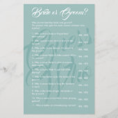 Papier Jeu De Mariée Ou De Mariage Vert Sage (Devant)