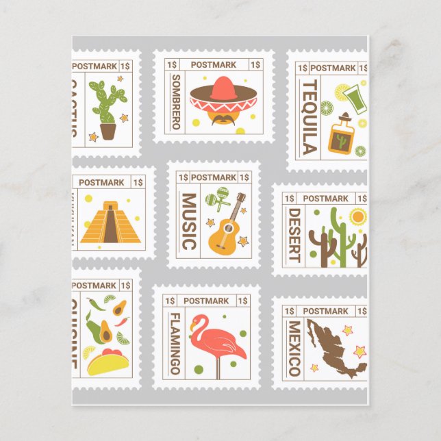 Papier Jeu de marques postales (Devant)