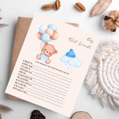 Papier Jeu de mélange de mots bébé Baby Shower