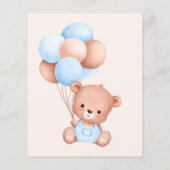 Papier Jeu de mélange de mots bébé Baby Shower (Dos)