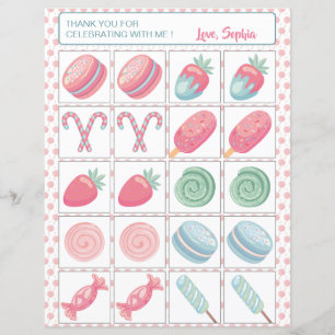 Papier Jeu de mémoire de la fête de Candyland