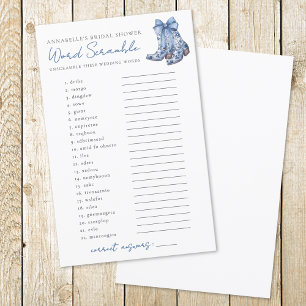 Papier Jeu de mots déformés Pays Arc Vache Mariage de jeu