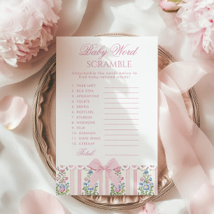 Papier Jeu de mots mêlés Baby Love Shack Baby Coquette