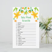 Papier jeu de mots mêlés Narcissus Baby (Debout devant)