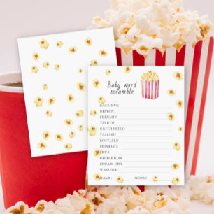 Papier Jeu de mots mêlés pour baby shower sur le thème du