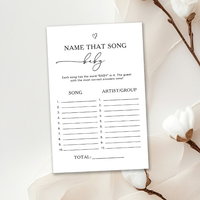 Papier Jeu de nom de chanson bébé à nom neutre (Créateur téléchargé)