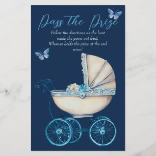 Papier Jeu de passage de prix pour Baby Shower Garçon Lan