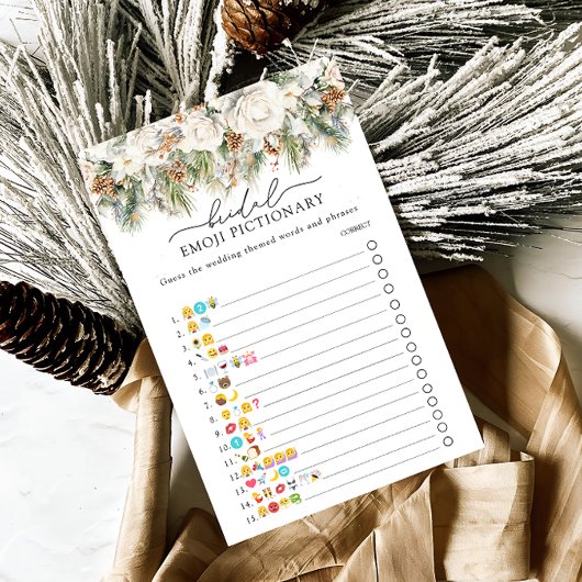 Papier Jeu de photos de la nuptiale Emoji À feuillage per