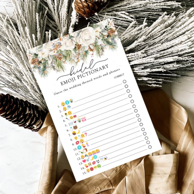 Papier Jeu de photos de la nuptiale Emoji À feuillage per (Créateur téléchargé)