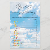 Papier Jeu de Pictionary Emoji Baby Shower On Cloud 9 (Devant)