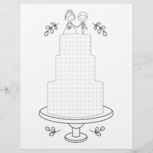 Papier Jeu de points d'activité mariage illustré