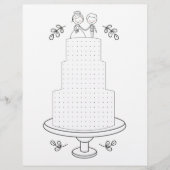 Papier Jeu de points d'activité mariage illustré (Devant)