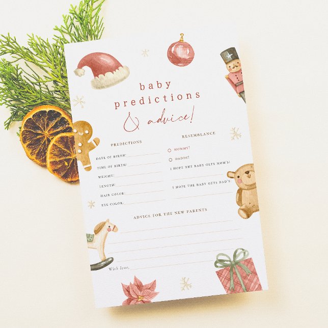 Papier Jeu de prédiction et de conseil du Baby shower pèr (Créateur téléchargé)