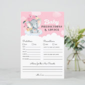 Papier Jeu de prédiction et de conseil pour bébé rose élé (Debout devant)