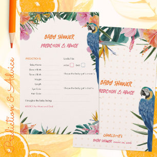 Papier Jeu de prédiction pour Baby Shower sur le thème du