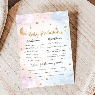 Papier Jeu de Prédictions de Révélation du Sexe de Bébé T