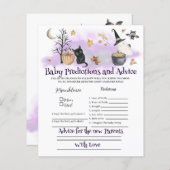 Papier Jeu de prédictions et conseils pour bébés (Devant / Derrière)