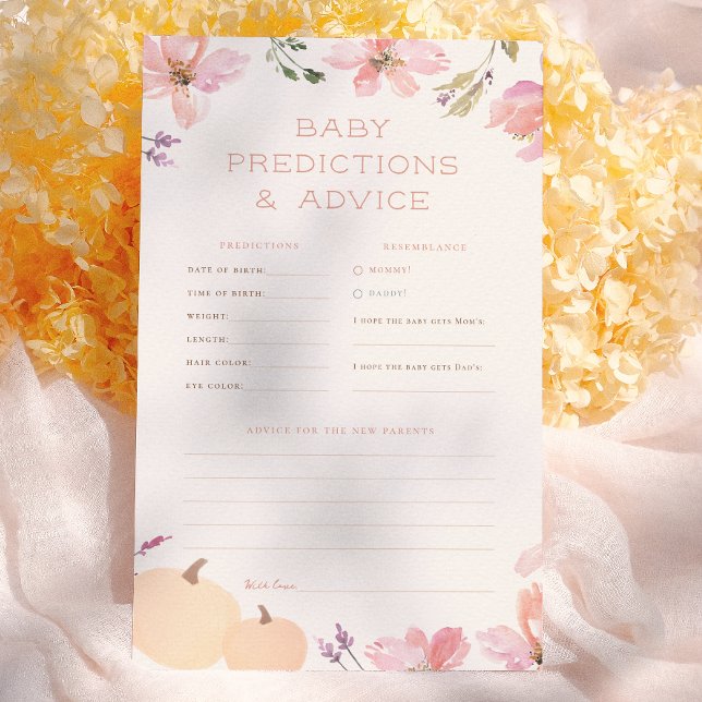 Papier Jeu de prédictions et de conseils pour bébé Little (Créateur téléchargé)