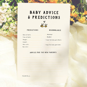 Papier Jeu de prédictions et de conseils pour bébé Rustic