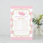 Papier Jeu de prédictions et de conseils pour bébé tutu m (Debout devant)