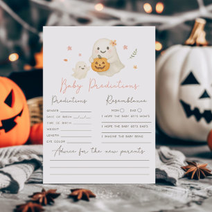 Papier Jeu de prédictions pour bébé Halloween Little Boo